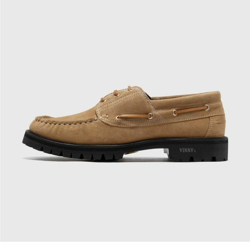 Vinny´S Aztec Suede Boat Shoe-Sand